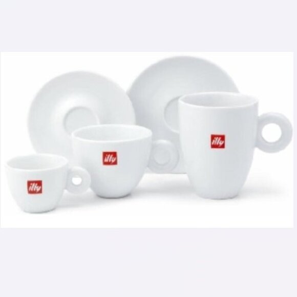 🇮🇹 illy Classic Logo Coffee Mug - Set of 2 - Picture 5 of 9